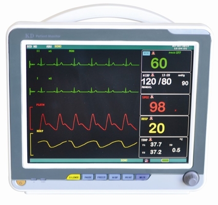 7-Lead ECG Wellenform-Anzeigen-tragbarer Patientenmonitor mit Technik Digital SpO2