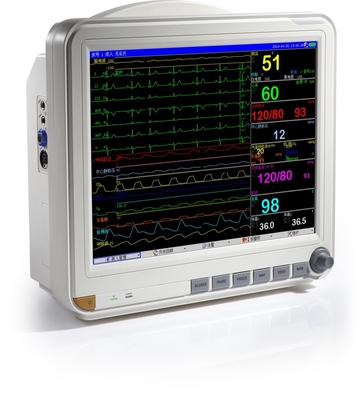 15 Inch Portable Multi-parameter Patient Monitor with ECG , RESP , NIBP，TEMP，HR