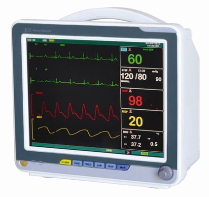15 Inch Portable Multi-parameter Patient Monitor with ECG , RESP , NIBP，TEMP，HR
